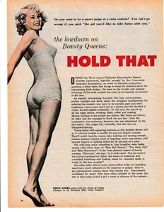Hold That Smile Print Story 1953 The Age Of Cheesecake Lowdown On Beauty Queens - Picture 1 of 5