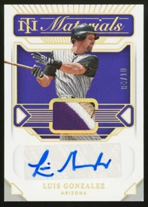 2022 National Treasures Luis Gonzalez (04/10) Materials Patch Auto G/U Holo Gold - Picture 1 of 2