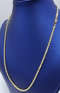 Cadena de cuerda corte diamante 14K 22" 3 mm 16,8 g**¡ACTÚA AHORA!** - Imagen 1 de 5