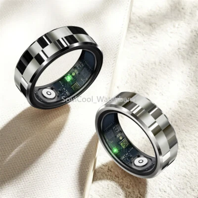 8-11 Size Smart Ring Health Tracker Fitness Tracker Heart Sleep for iOS&Android - Image 1 of 4