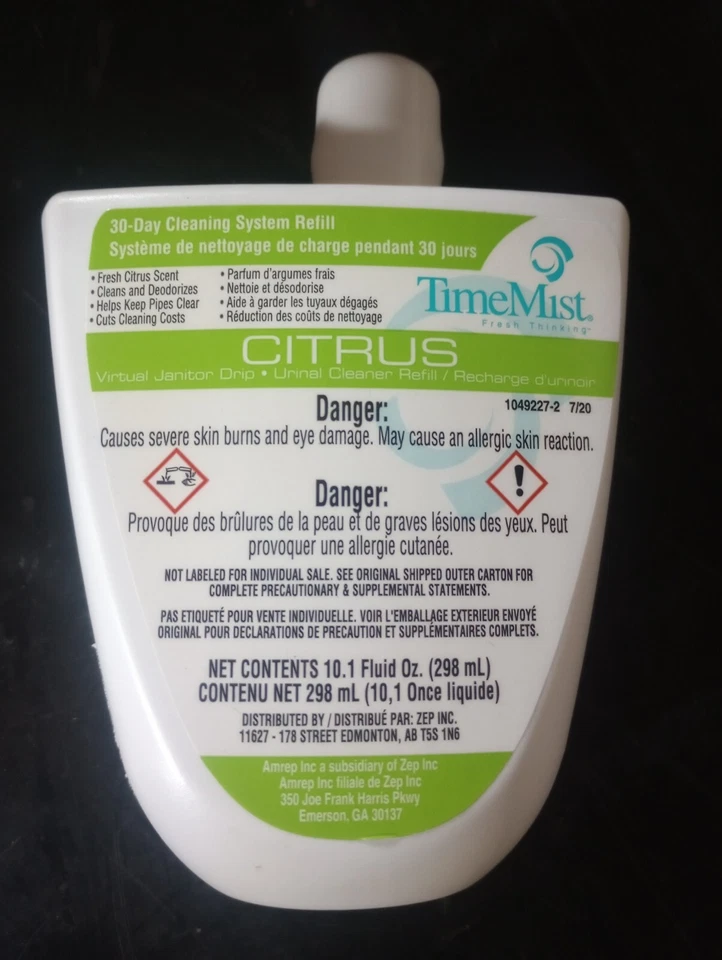 Paquete de 12 recargas por goteo TimeMist Virtual Conserje 10,1 oz. Cada cítrico perfumado con lima Foto 1 de 1