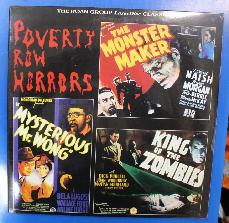 Rare Sealed New Poverty Row Horrors Laserdisc-Mysterious Mr. Wong ++ NOT VHS/DVD - Image 1 of 1