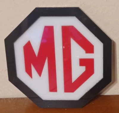 Placa de exibição 4" MG Plexiglass Auto Store lote de carro ORIGINAL - Imagem 1 de 3