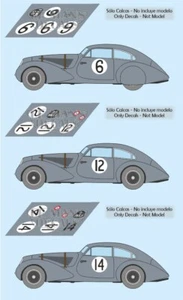 Decals Bentley Embiricos Le Mans 1949 1950 1951 1:32 1:24 1:43 1:18 64 87 calcas - Picture 1 of 4
