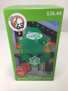 NIB. The Grinch LED Whirl A Motion + Static Projection Light Christmas Dr. Seuss - Picture 1 of 3