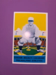 1933 Delong Gum Reprint Baseball Card #6 Mickey Cochrane - Philadelphia A's (NM - Picture 1 of 2