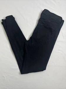 Women's Hollister High Rise Jean Leggings Size 7R Black 28x28 Skinny Ankle - Picture 1 of 6