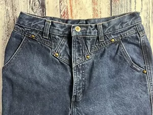 Jeans donna Rockies blu con borchie taglia 9/10 made in USA RS041AD0 - Foto 1 di 9