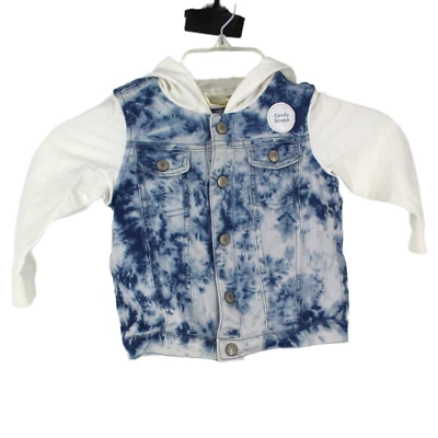 Chaqueta con Capucha First Impressions Bebé Niño Snap Up Azul Blanco Tie dye 24 Meses Foto 1 de 4