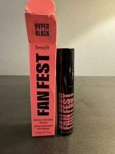 Benefit Cosmetics Fan Fest Mascara Hyper Black 3 g .01 oz Travel Size NIB - Picture 1 of 4