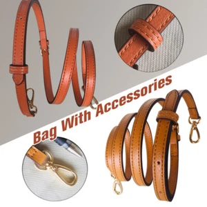 Luxury Women Real Leather Adjustable Crossbody Strap Accessories Replacement - Picture 1 of 20