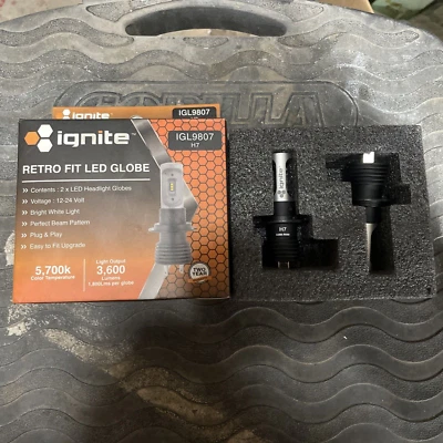 IGNITE H7 Led Retrofit Globe 12-24V 16W Px26D Base 5700K -IGL9807 TWIN PACK #B10 - Image 1 of 4