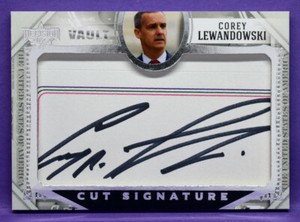 Corey Lewandowski 2022 Decision Vault CUT SIGNATURE / AUTOGRAPH Insert #30 (B)