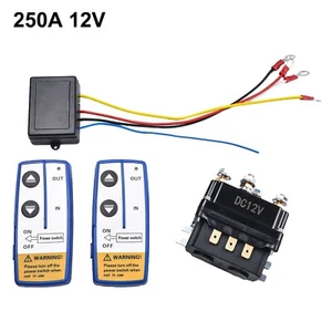 Twin Wireless Remote Winch Control Solenoid For 4WD ATV UTV SUV - Picture 1 of 5