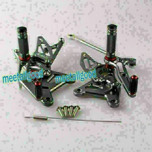 Foot Pegs Footpegs FootRest Pedal Fit Kawasaki 2005 2006 Ninja ZX6R ZX636 Grey - Picture 1 of 7