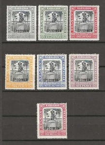 BARBADOS 1906 SG 145s/151s MINT - Picture 1 of 2