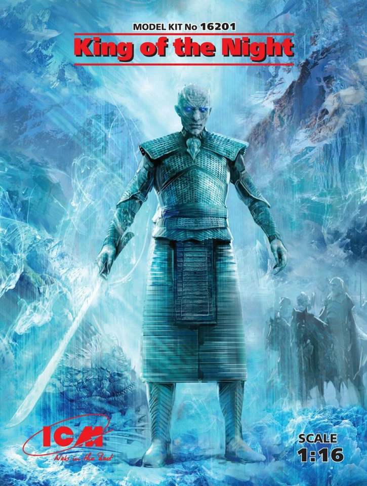 Game Of Thrones Night King (100% New Molds) 1:16 Figure Plastic Model Kit ICM - Immagine 1 di 1