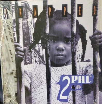 2Pac Trapped / The Lunatic VG+ 12 Inch Vinyl Maxi Single  - Image 1 of 4