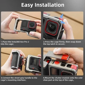 Camera Cage with Thumb Design with Secure Wrist Strap for Filmmaking - Picture 1 of 9