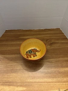 Pier 1 Elefant Motiv Orange Pasta Servierschale - Bild 1 von 10