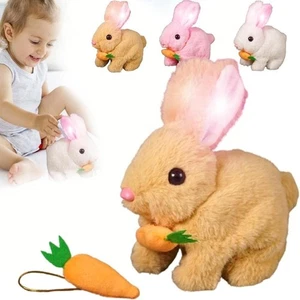Coniglio Interattivo Luminoso Giocattoli Realistico Salto Peluche Coniglietto Bambini Bambini Regalo - Foto 1 di 15