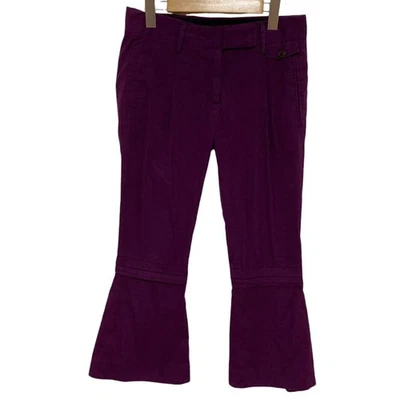 Pantalones Acampanados PRADA Pantalones Talla 36 Púrpura Mujer USADOS Foto 1 de 4