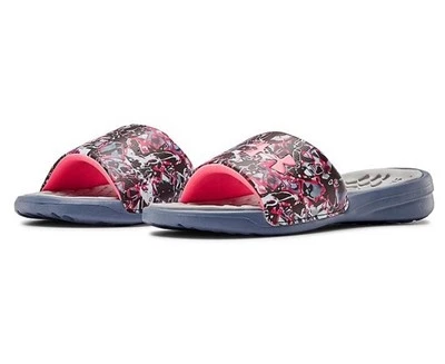 New Under Armour Playmaker Chroma Girls' Slide Sandals, Girl's Size: 3 Youth NWT - Image 1 of 4