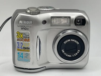 Nikon Coolpix 3100 3.2MP Digital Camera with Box & Accessories – Tested & Works - Image 1 of 4