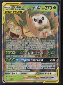 Rowlet & Alolan Exeggutor GX Ultra Rare SM - Unified Minds 1/236 NM - Picture 1 of 2