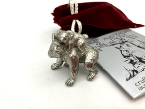 Fine Australian Pewter KOALAS Mini Figurine Baby  & Mother by Aradon - Picture 1 of 10