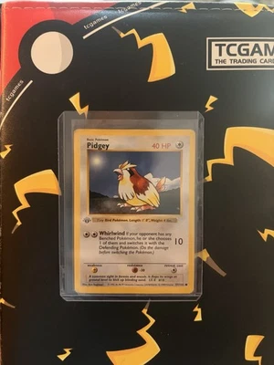 Pidgey MP 1st Edition Shadowless Base Set 57/102 Pokemon TCG Regular - Image 1 of 3
