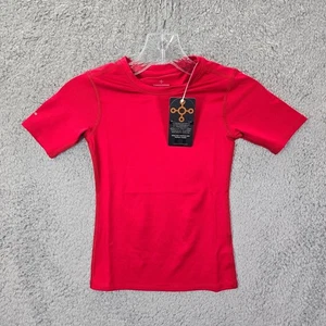 NWT Tommie Copper Red Short Sleeve Shirt Boy’s Size Small Compression TShirt - Picture 1 of 11