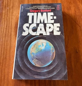 TIME-SCAPE BY GREGORY BENFORD SIGNED! 1981 POCKET BOOKS PB SCIENCE FICTION - Picture 1 of 6