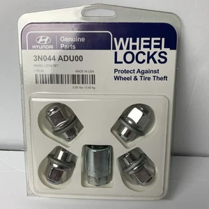 HYUNDAI WHEEL LOCKS 3N044 AUD00 WHEEL LOCK SET GENUINE PARTS MADE IN U.S.A. - Picture 1 of 2