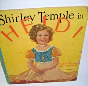 1937 Antique Book Shirley Temple Heidi  - Picture 1 of 5