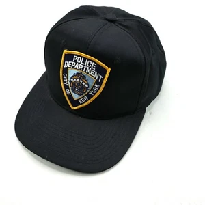 Vintage 90s NYPD black baseball cap Mens One size snapback adjustable - Picture 1 of 6