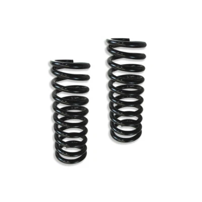 2pcs 10" Tall Coil Over Shock Springs ID 2.50" Rate 350 LBS Black Steel - Image 1 of 4