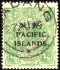 ✔️ AUSTRALIA NWPI 1918 - OVERPRINT TYPE II & WM 9 - SC. 40 (o) - Picture 1 of 1