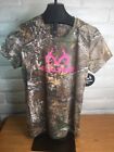 Girl's RealTree Xtra T-Shirt -- Youth Large -- Camo w/ Pink Logo - New with Tags
