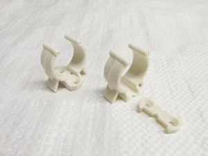 x2 28MM - 34MM Blanco Nailon Portaclip - Fila de remo Remo Barco de Remo - Imagen 1 de 1