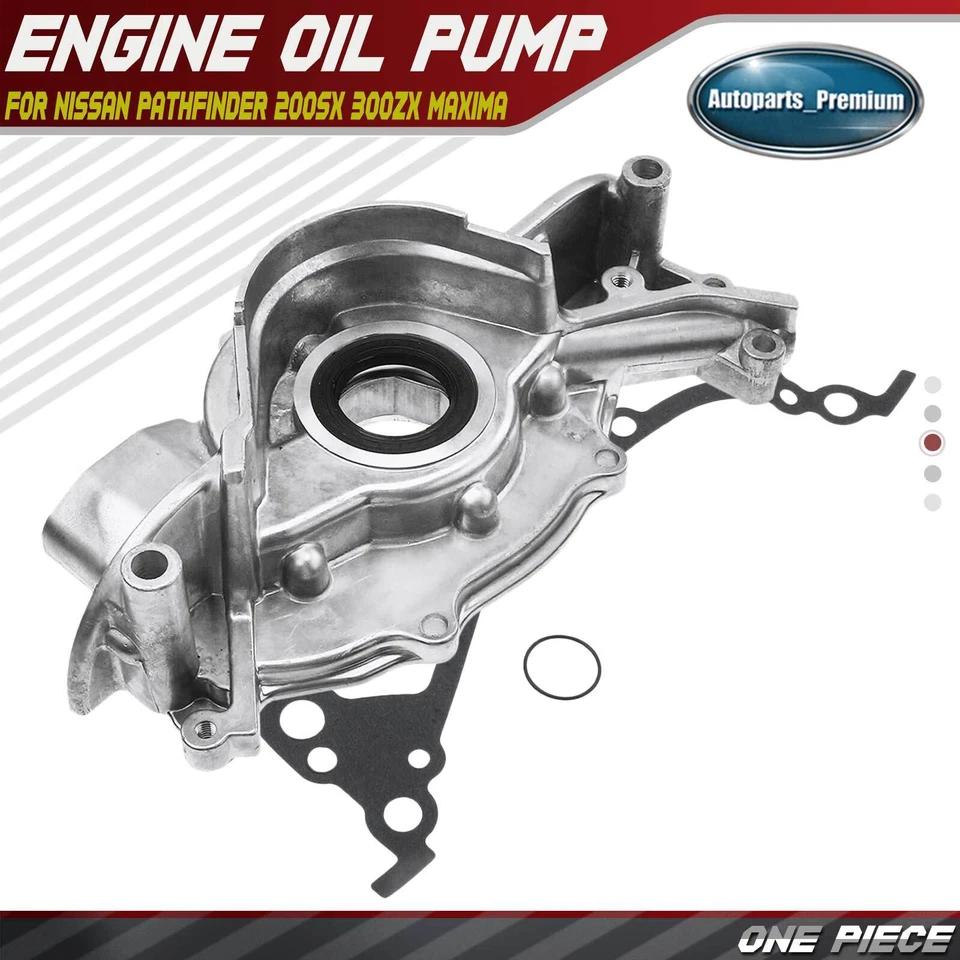 Bomba de aceite de motor para Nissan Pathfinder 200SX 300ZX Máxima Infiniti M30 3,0 L SOHC Foto 1 de 4