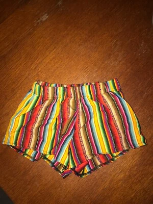 Brandy Melville Zarape Stripe Multicolor short One size - Image 1 of 3