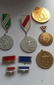 Vintage Soviet Badge Pin Sports - Picture 1 of 3