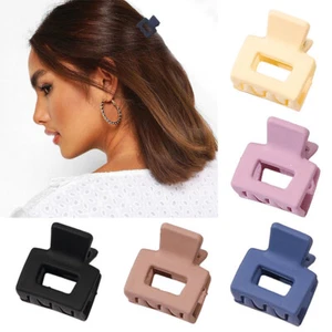 Women Hair Claws Crab Clamps Charm Solid Small Size Hair Clips Chic Headdress - Picture 1 of 22