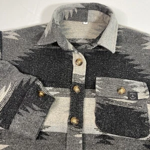 Modest Maverick Surfside Aztec Print 10% Wool Jacket Shacket Size Small - Picture 1 of 8