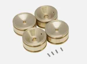 4pcs Axial SCX 24 Weighted Wheels With Axle Pins 40g Each SCX24 - Picture 1 of 4