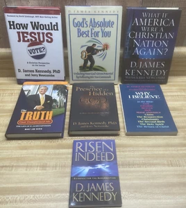 Lot 7 D James Kennedy Risen Jesus God America Truth Believe Heaven Christ Nation - Picture 1 of 18