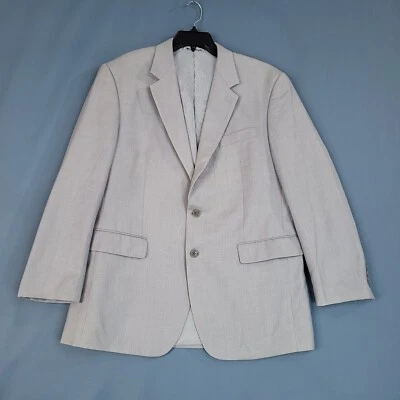 Abrigo Blazer Chaqueta Croft & Barrow Para Hombre 2 Botones Deportivo Manga Larga Gris Talla 42R Foto 1 de 4