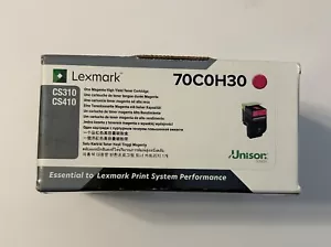 Cartucho de tóner de alto rendimiento original sellado Lexmark 70COH30Magenta - Imagen 1 de 4