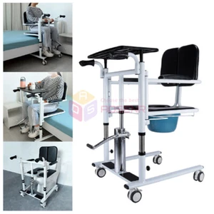 150kg Hydraulic Patient Chair Transferred Lift Wheelchair with 180° Split Seat - Picture 1 of 16